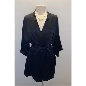 Victoria’s Secret satin robe.